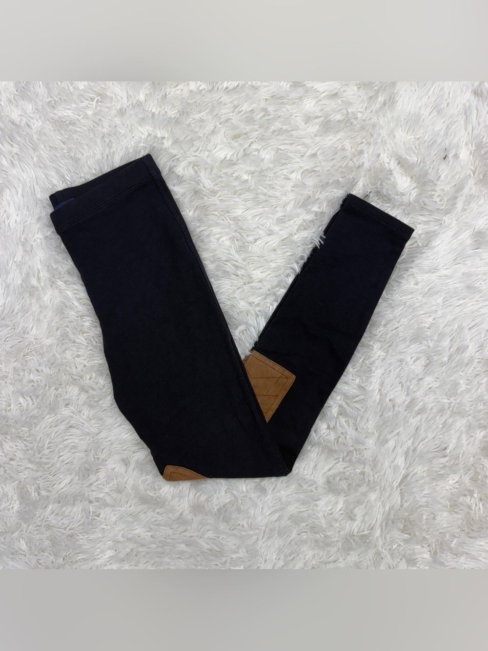 Women’s XS Navy Polo Ralph Lauren Knee Patch Horseback Riding Tights Breeches